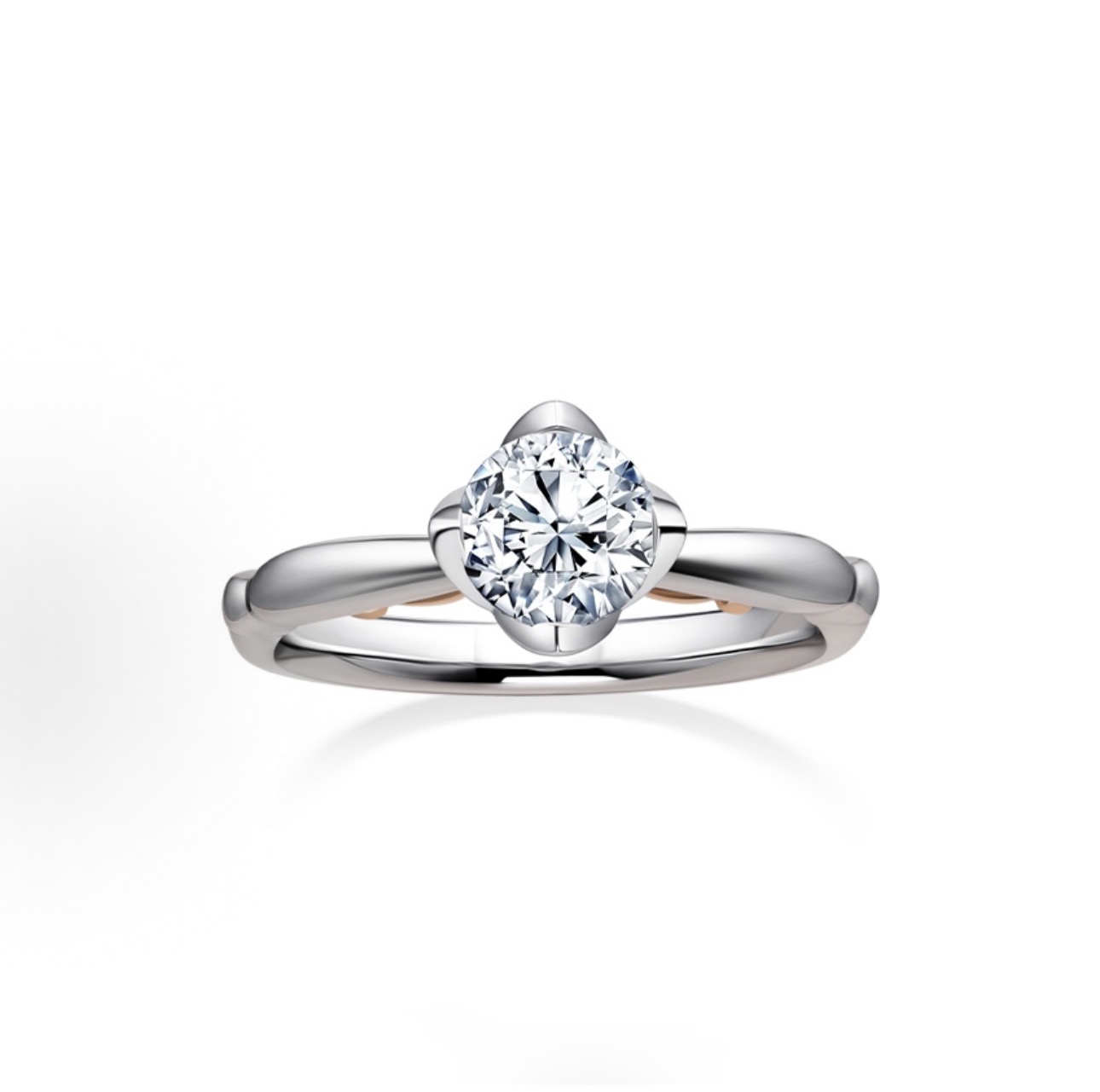 DRLOVEPALACE series proposal color separation 18K gold wedding diamond ring for women